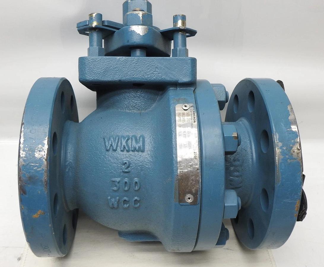 Cameron 2X2 WKM 320F 2398034-2112122 Ball Valve A105 PTFE Class:300 WCC/A105