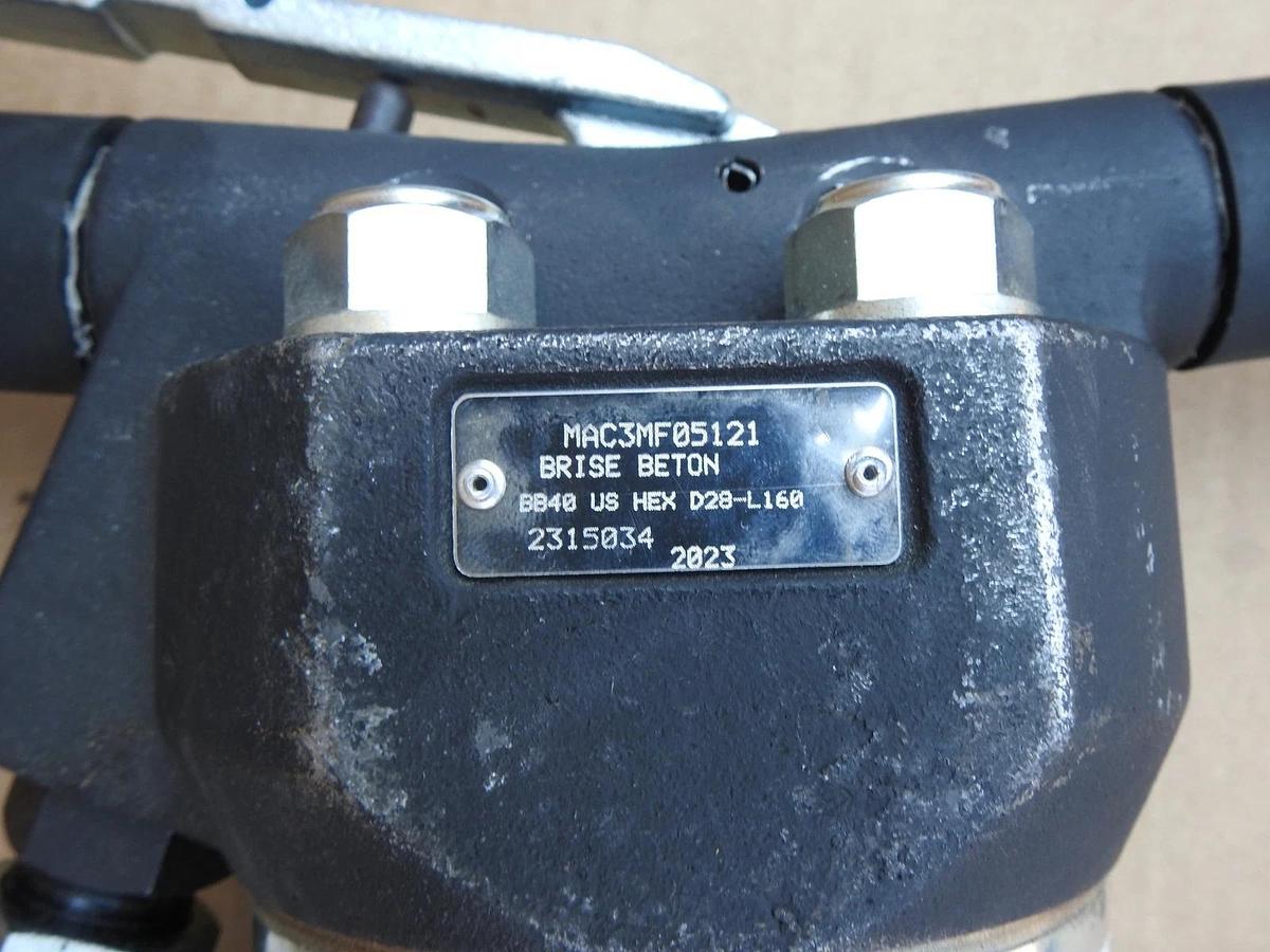 MAC3 BB40 US Hex Concrete Breaker Brise Beton SHANK: 28 x 160 (1-1/8" x 6") NEW