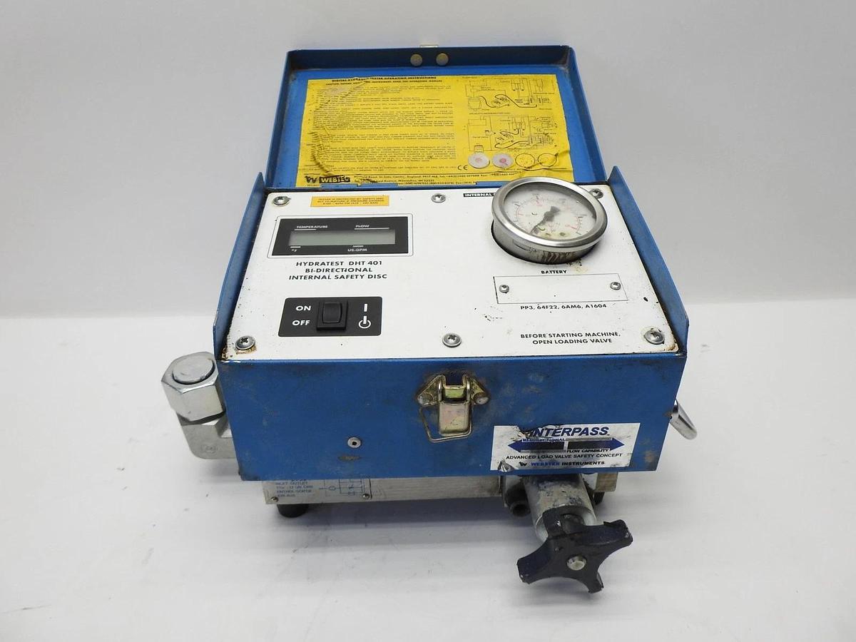 Webtec DHT401 Hydratest DHT 401 Bi-Directional Hydraulic Tester Webster