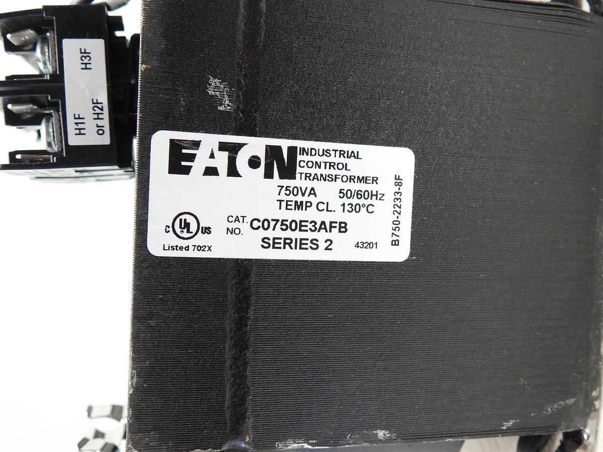 Eaton C0750E3AFB Type MTE Industrial Control Transformer 750VA, 50/60Hz