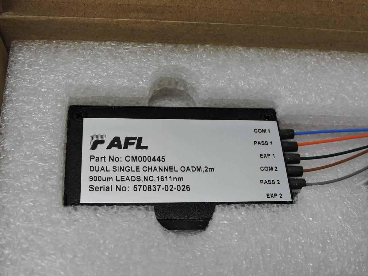 FAFL CM000445 Dual Single Channel OADM 2m, 900um LEADS NC 1611nm - NEW