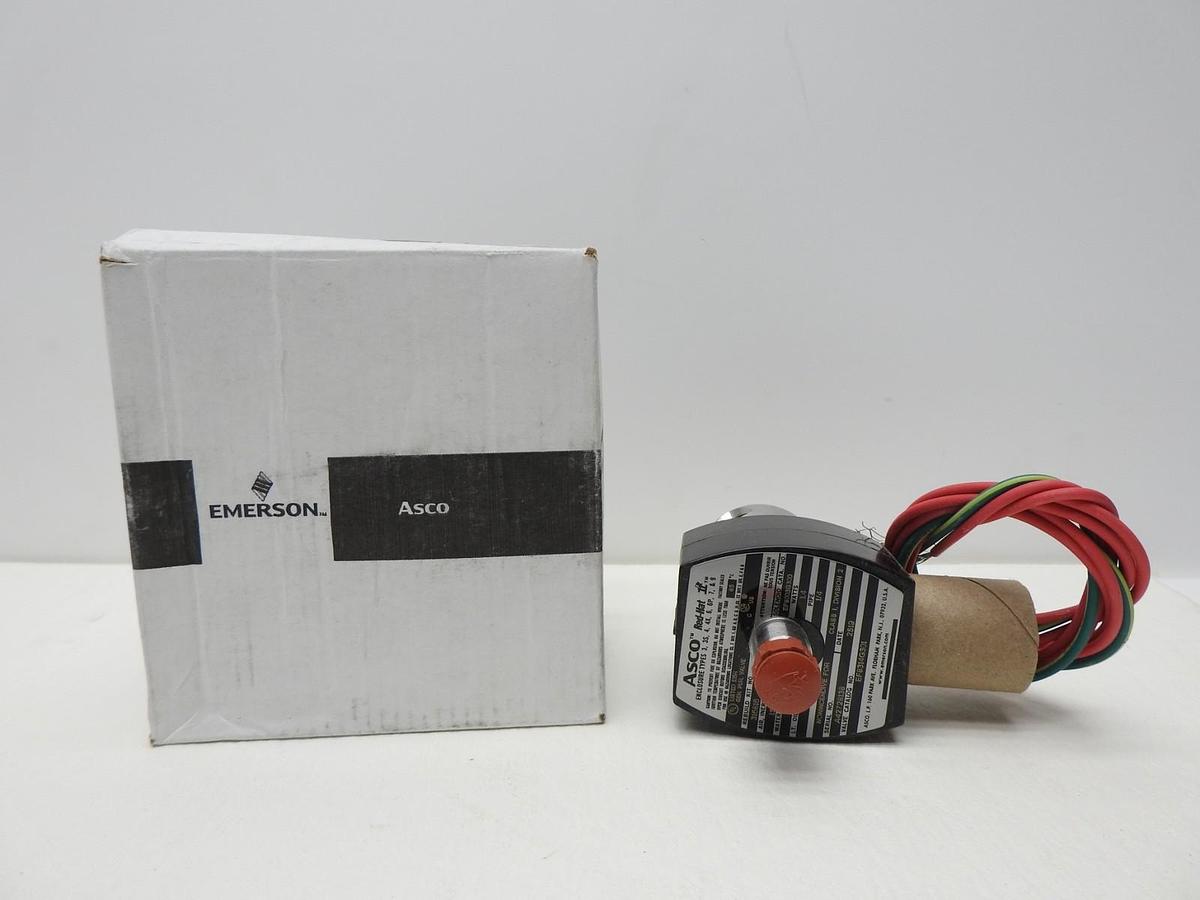 Asco EF8314G301 Solenoid Valve Coil 24VDC 1/4" NPT 3-Way Stainless Steel - NEW!