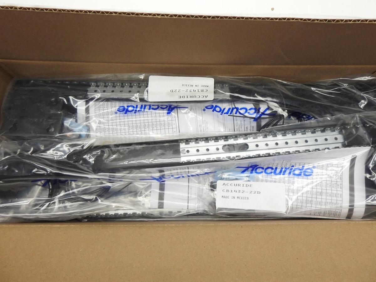 Lot of 4 Accuride CB1432-22D BLACK 1432 Cable System Flipper Pocket 22" Door Kit