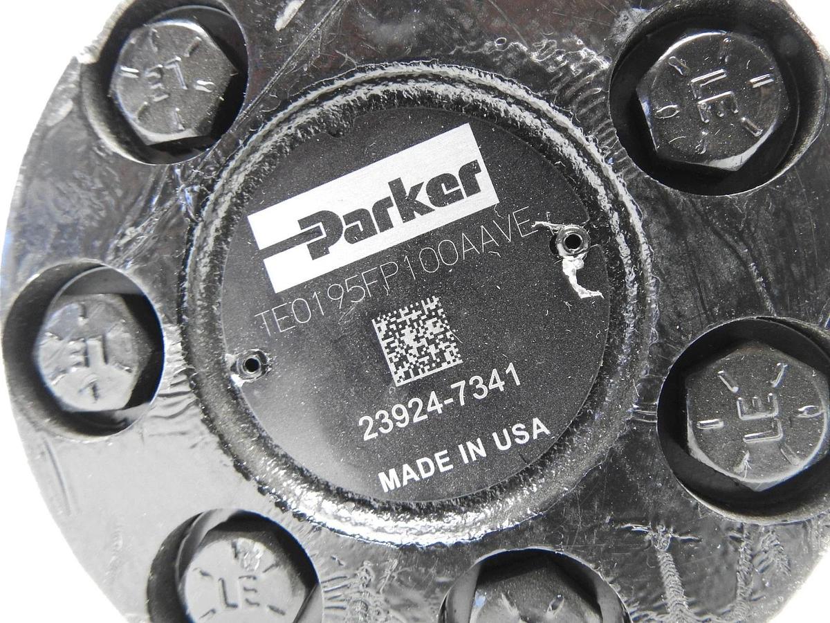 Parker TE0195FP100AAVE Hydraulic Motor TE0195 Series (4 Bolt, Keyed Shaft) NEW