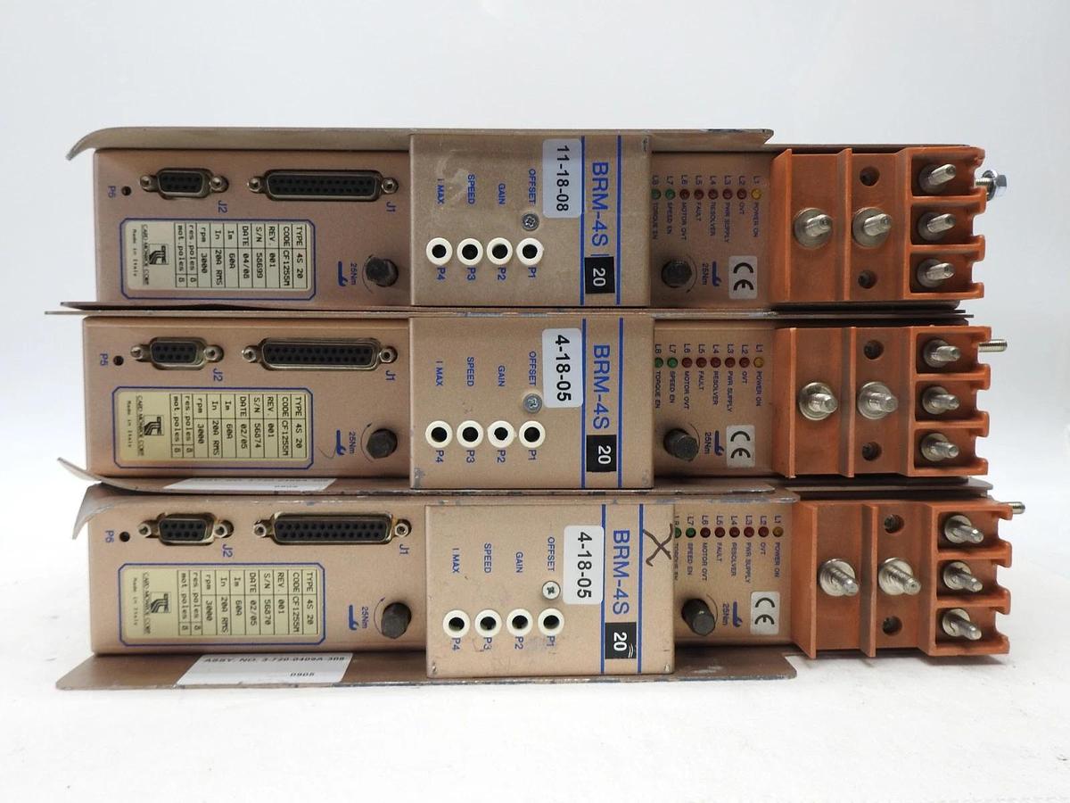 Lot of 3 - Vickers BRM-4S-20 Servo Drive BRM 4S20 BRM-4S 20 - AS IS