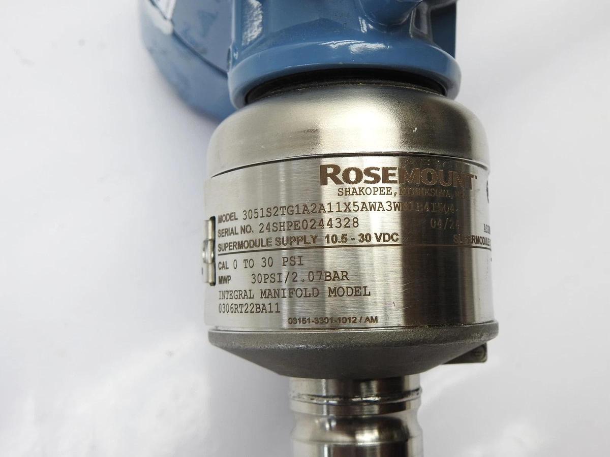 Rosemount 3051S In Line Pressure Transmitter C30610-1126-0000 - NOB NEW!