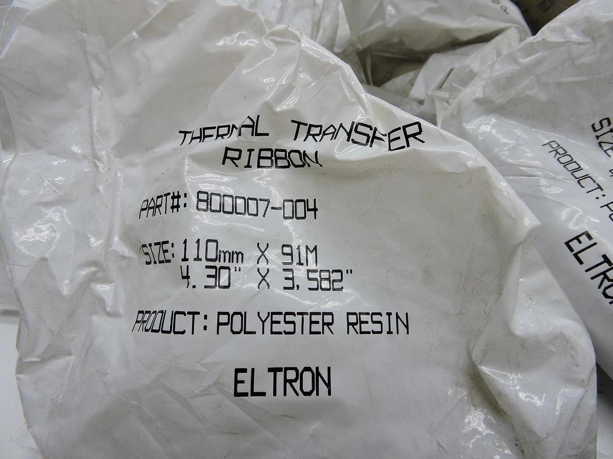 (20) Eltron Thermal Transfer Ribbon 110mm x 91M / 4.30" x 3,582" Polyester Resin
