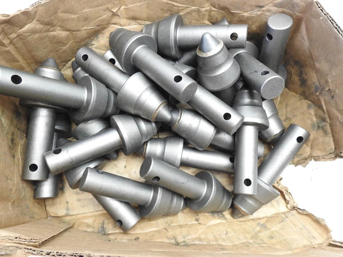 Lot of 24 - Ballast Tools Carbide Bullet Teeth Bits Mining, Coal Auger Teeth