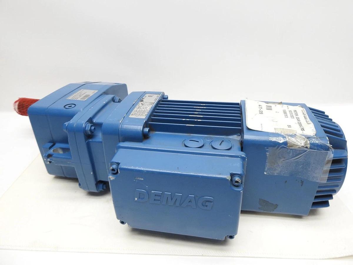 DEMAG AME20DD Motor w/ Gearbox (2 Shafts) - NOB NEW!