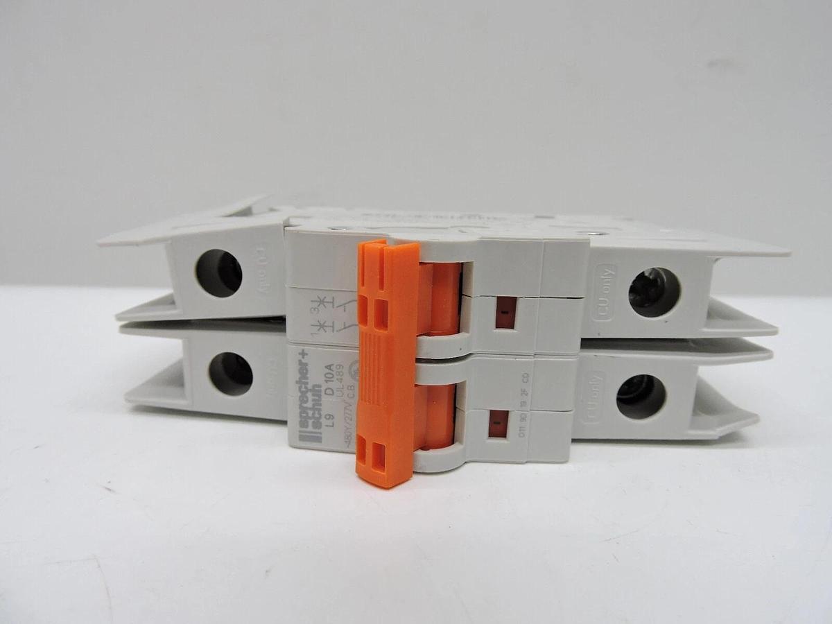Sprecher + Schuh L9-10/2/D Magnetic Circuit Breaker 10A, DIN Rail, 2P New Other: