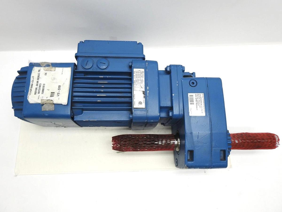 DEMAG AME20DD Motor w/ Gearbox (2 Shafts) - NOB NEW!