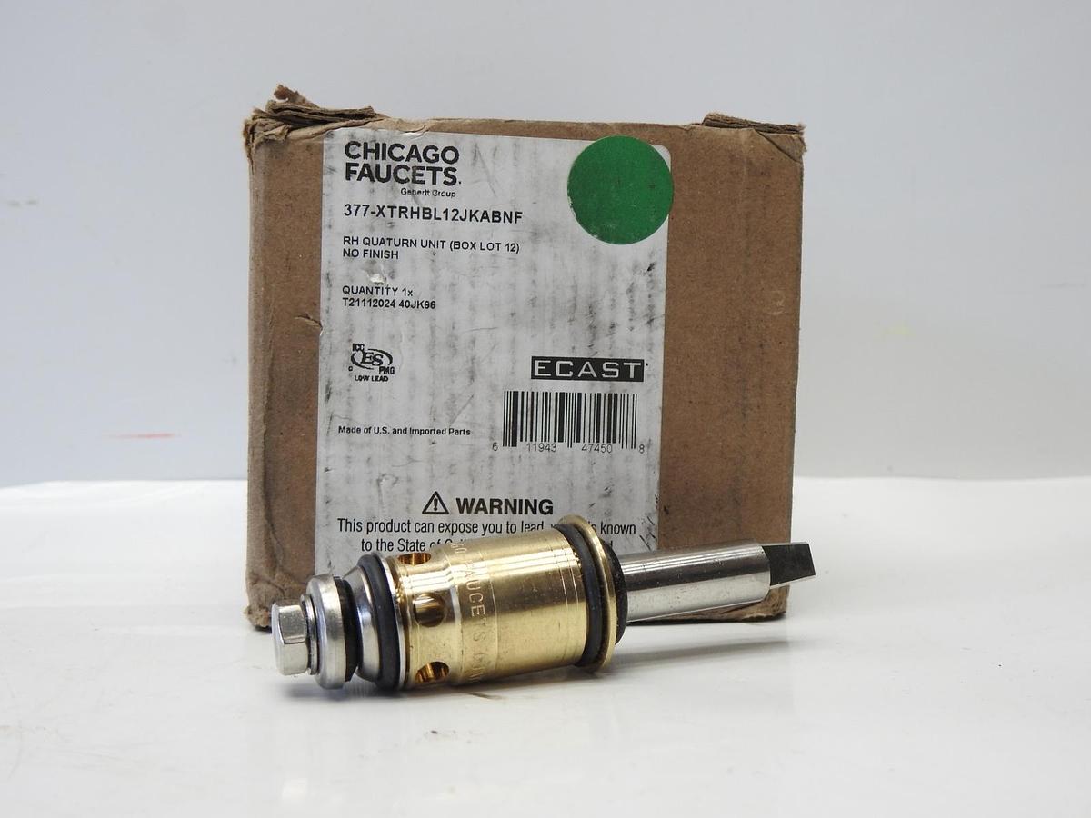 12/pk Chicago 377-XTRHBL12JKABNF Long Stem Quaturn Compression Cartridge NEW!