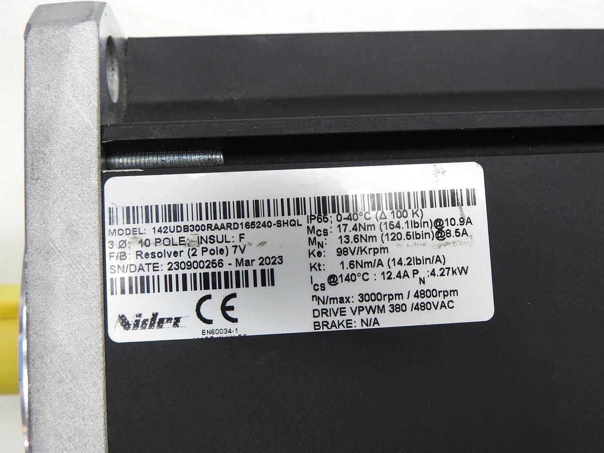 Nidec UniMotor 142UDB HD Servo Motor (4 Bolt, Keyed Shaft) 3000rpm/4800rpm VPWM