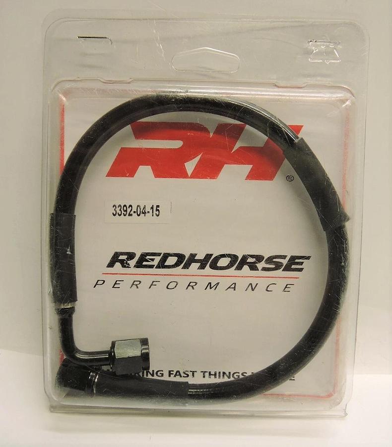 RHP 3392 Series Pre-Assembled Brake Line Straight -04 to 90 Degree -04 15"