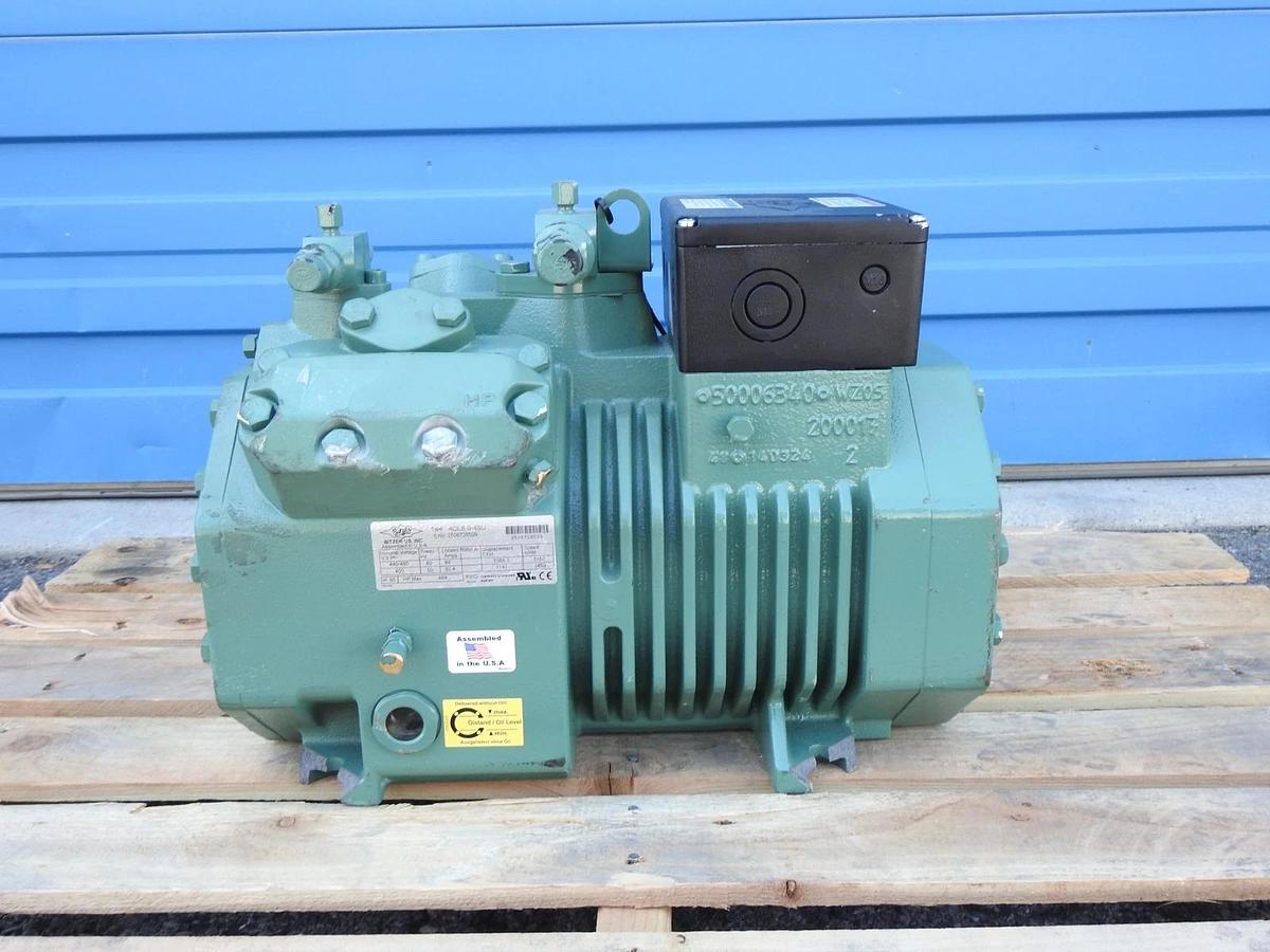 OEM Bitzer 4CES-9-4SU Semi Hermetic Compressor 4CES94SU -NEW BROKE MOUNTING TABS