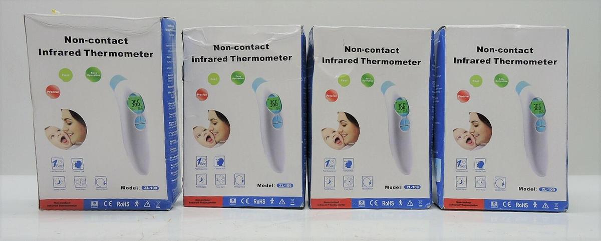 LOT of 4 - ZL-109 Home Handheld Non-Contact IR Electronic Forehead Thermometer