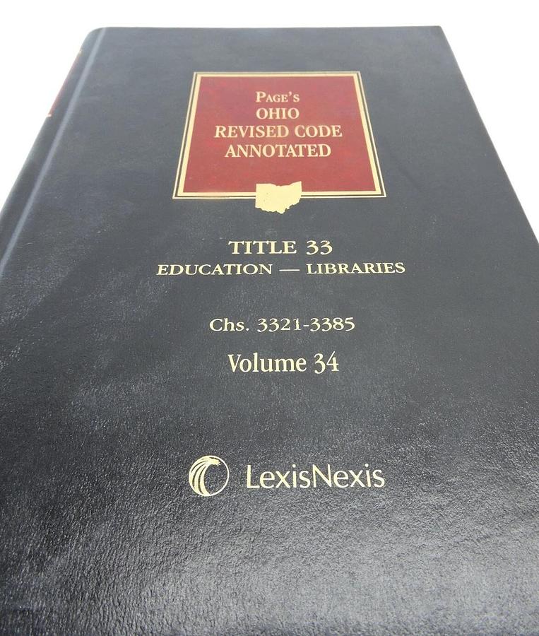 Page's Ohio Revised Code Annotated Title 33 CHS. 3321-3385 Volume 34 LexisNexis