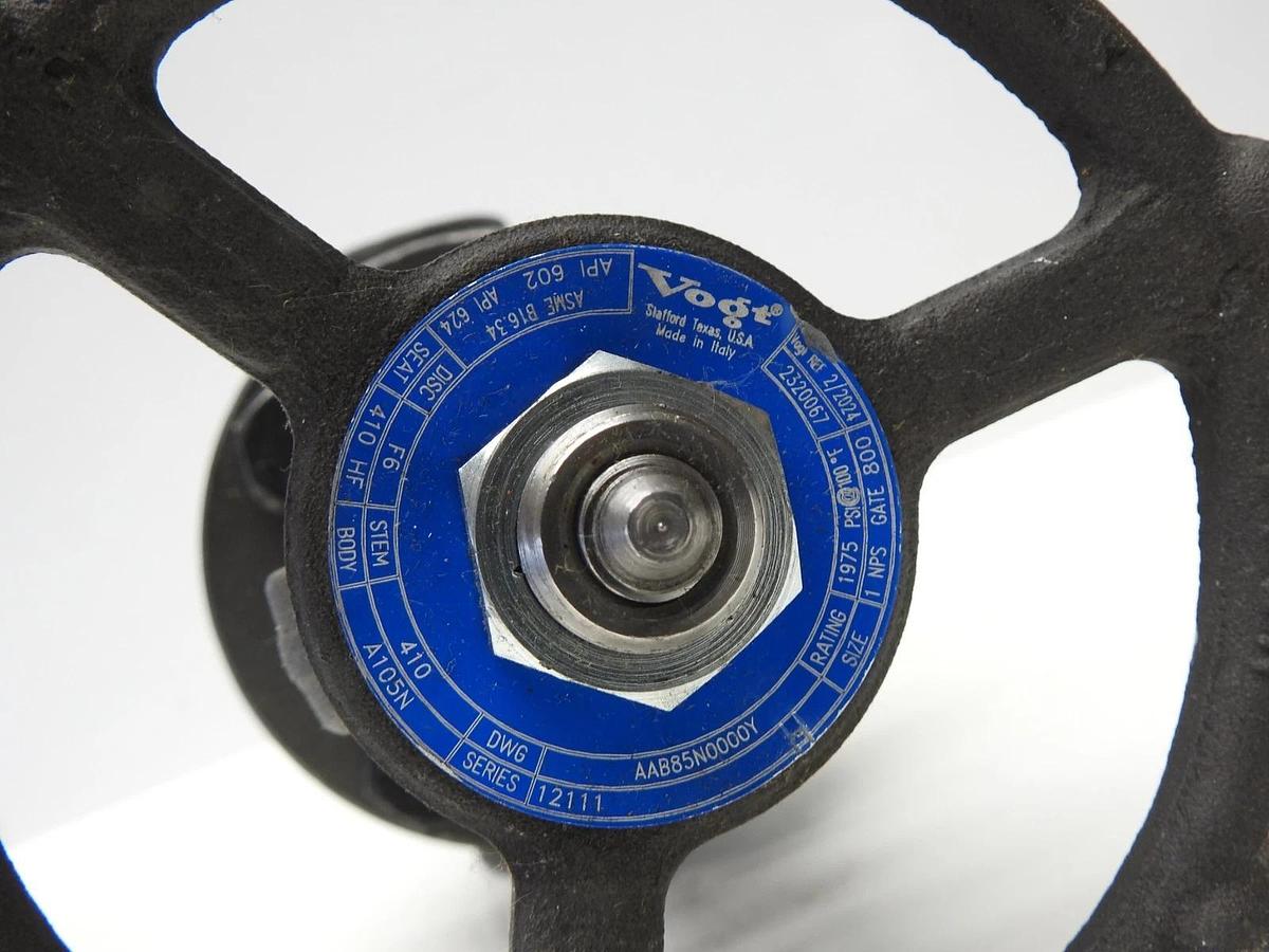Vogt 1" Gate Valve A105N Series 12111 1 NPS Gate 800 - NOB NEW!