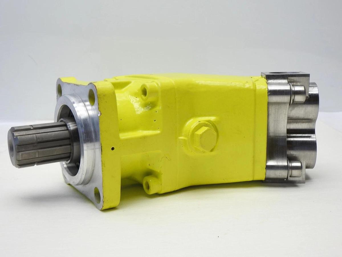 GENUINE Parker F1-30 Hydraulic Motor w/ Modified 4 Port Adapter Bent Axial F1 30