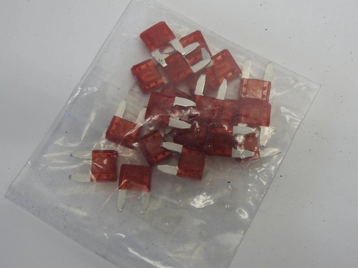 (20 Pack) Peterbilt 1731110 Mini Fuse Dark Red 10 Amp WURTH Mini Fuse