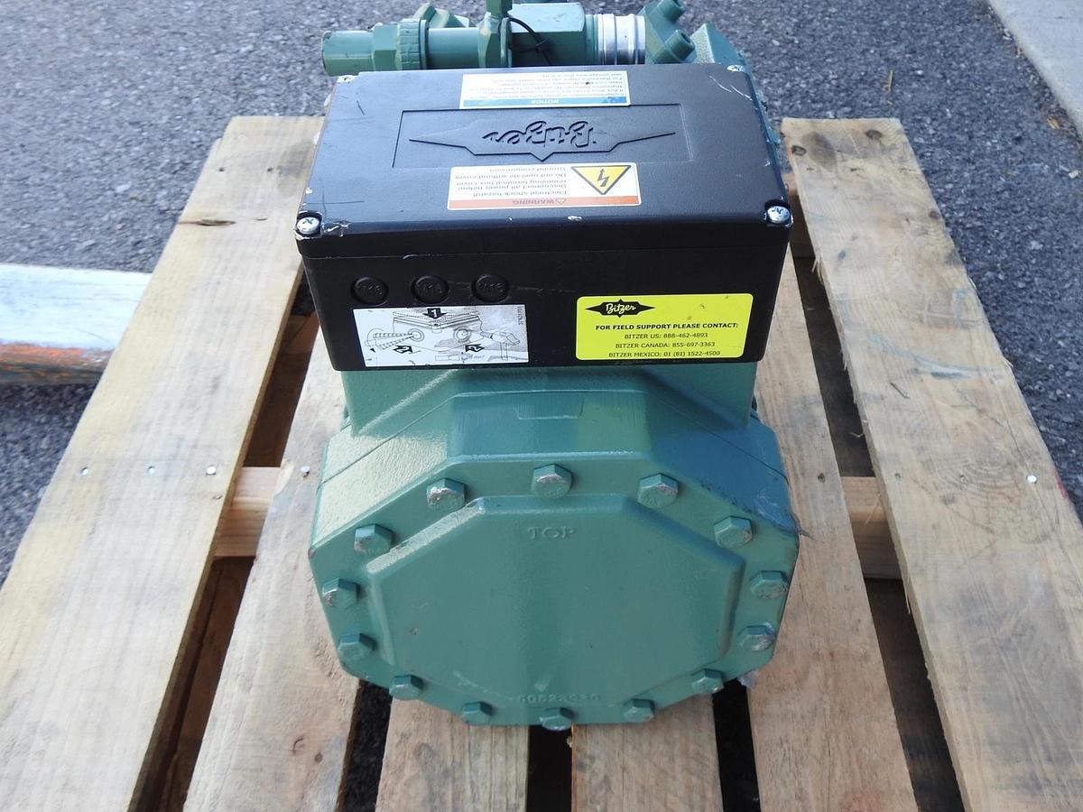 OEM Bitzer 4CES-9-4SU Semi Hermetic Compressor 4CES94SU -NEW BROKE MOUNTING TABS