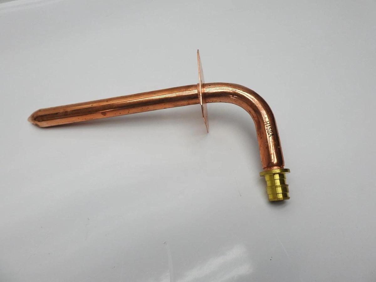 (50/pk) LSP P-8107 1/2" x 1/2" Lead-Free Uponor ProPEX, 8" Elbow w/ Flange NEW