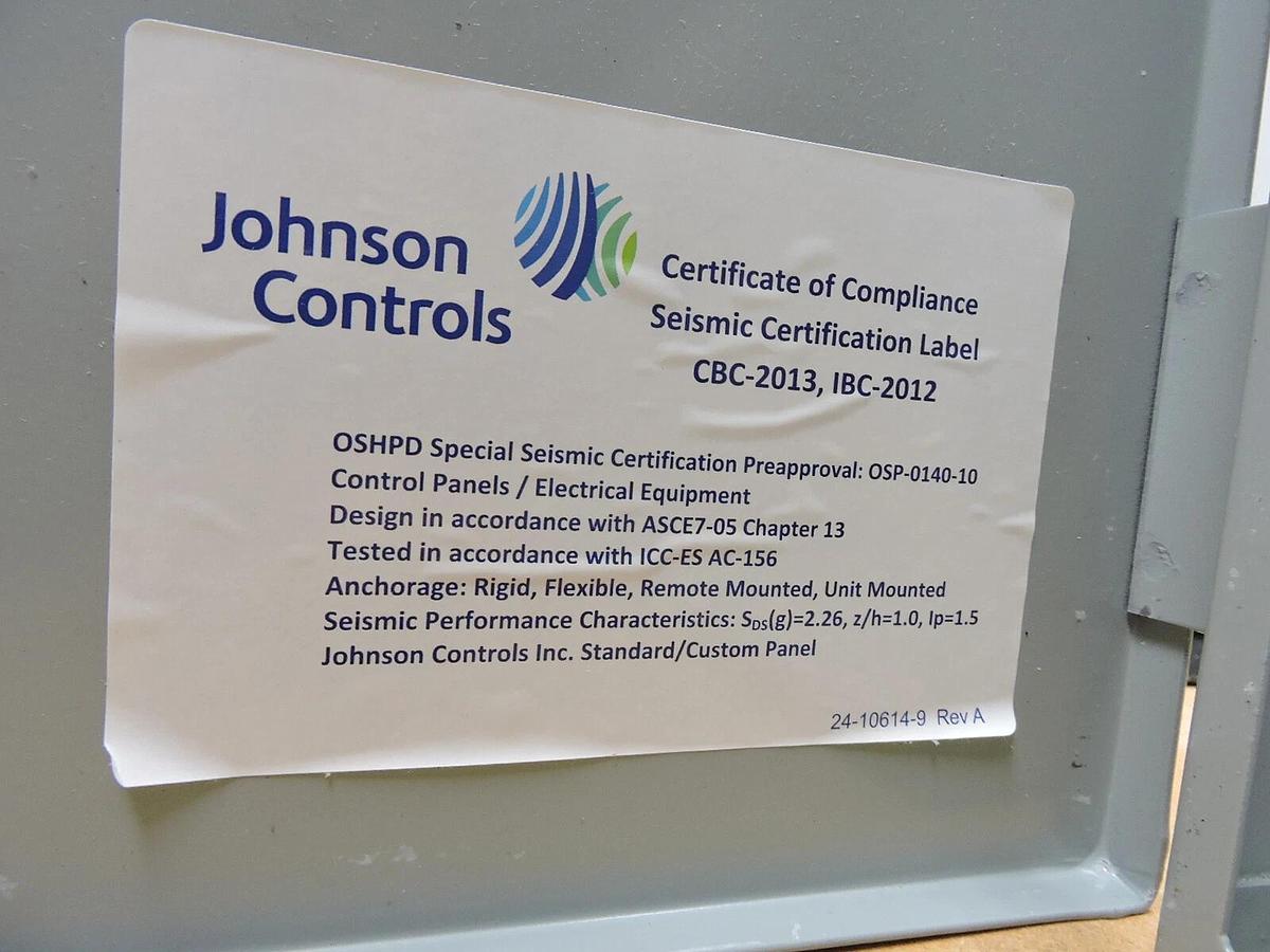 Johnson Controls PAYF00011EH0 FX-PCG/FX-PCX Control Panel Assy FX-PCA3611-0 -NEW