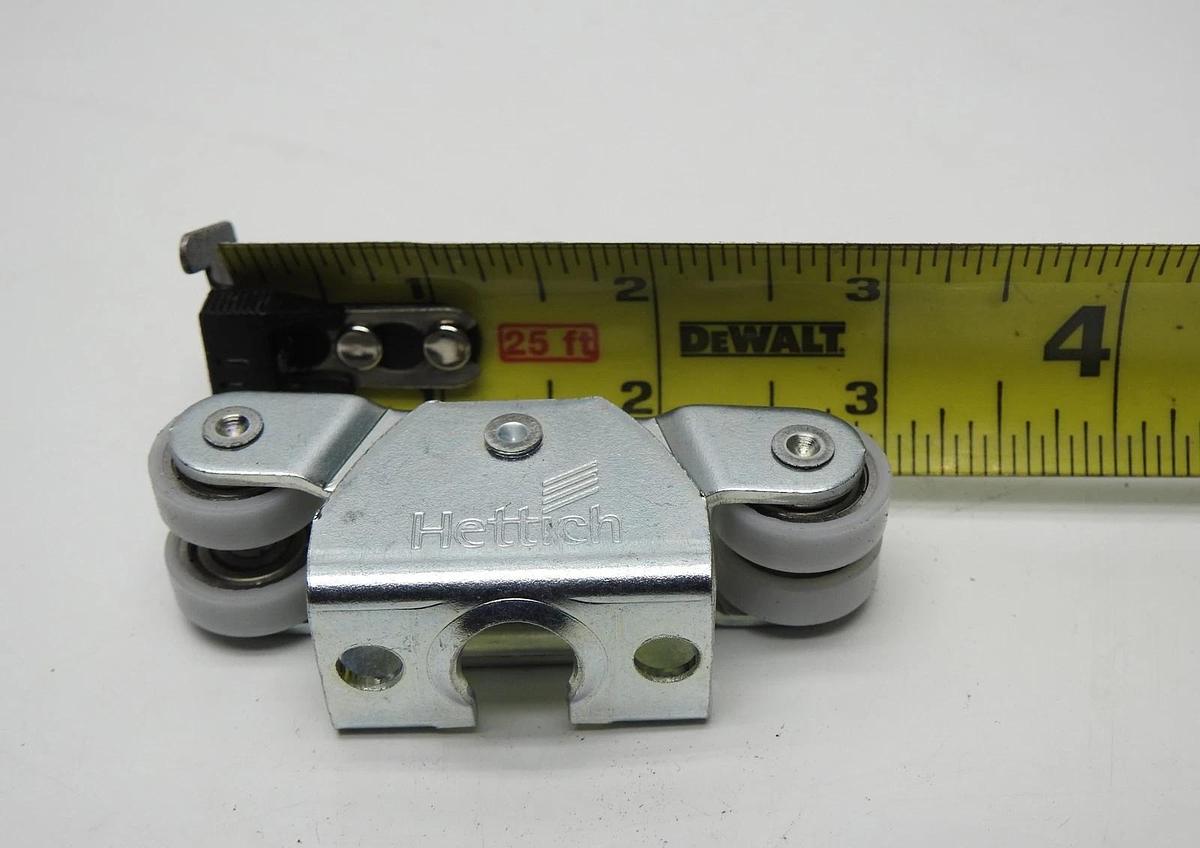 Hettich 113333900 Carrier 7000 BB 4-WHL 150# Steel Precision Ball Bearing Wheels