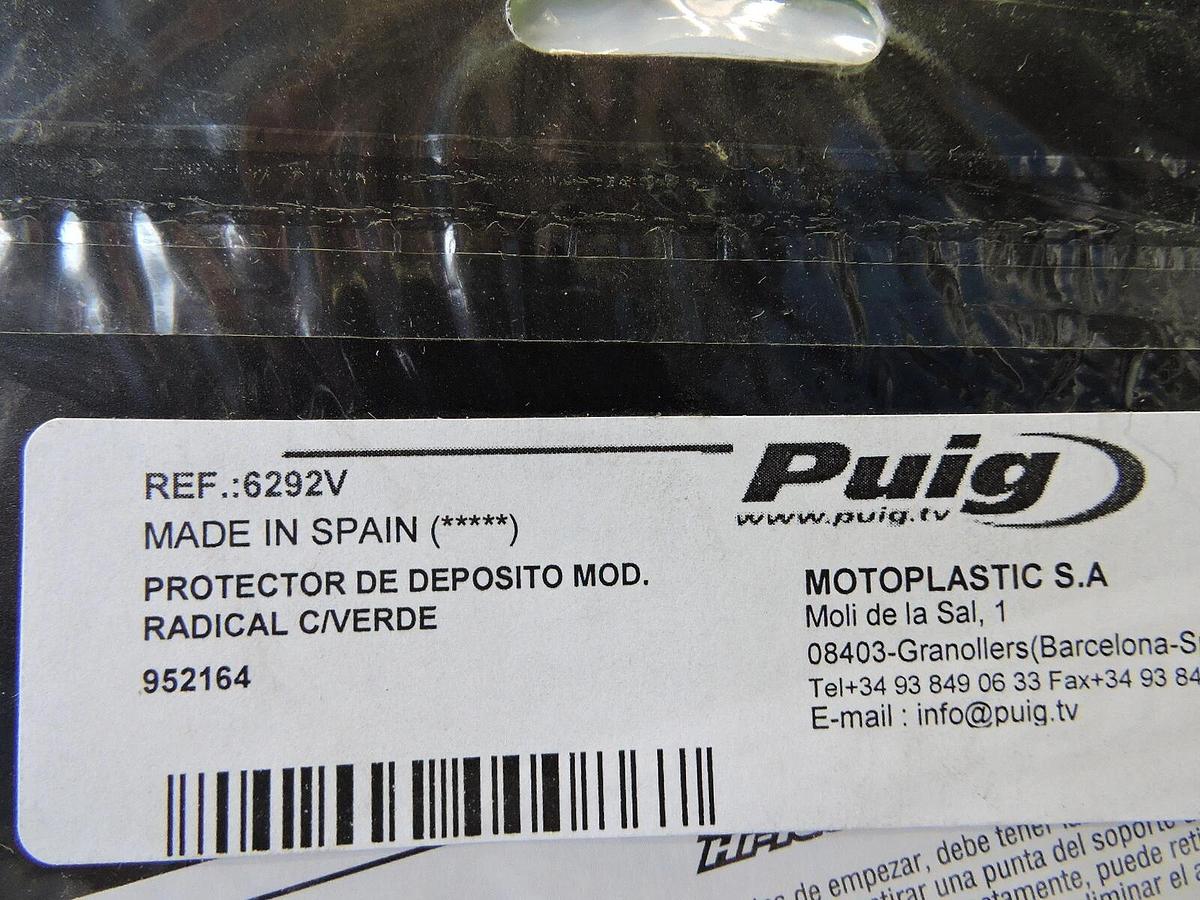 PUIG 6292V Radikal Tank Pad Green - NEW