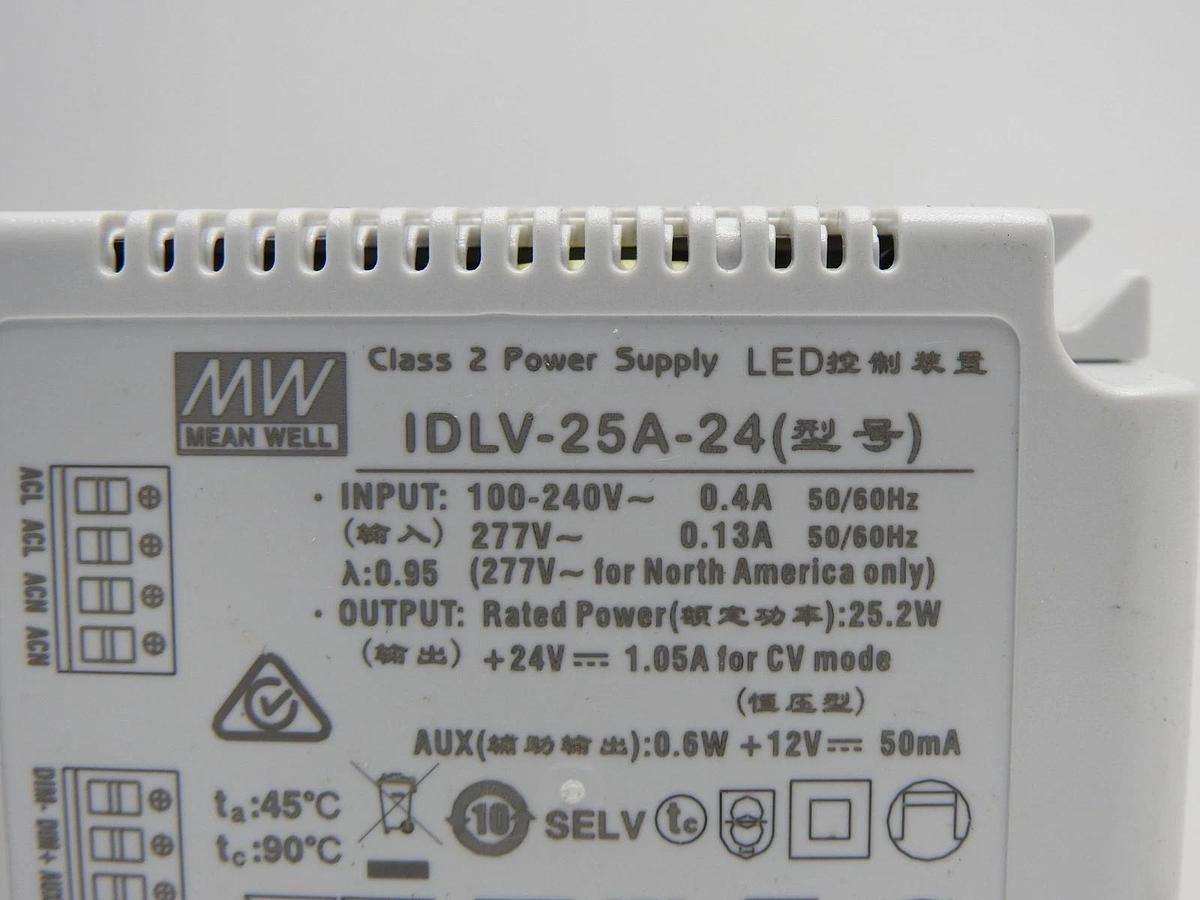 MeanWell IDLV-25A-24, LED Power Supply - BULK NEW!