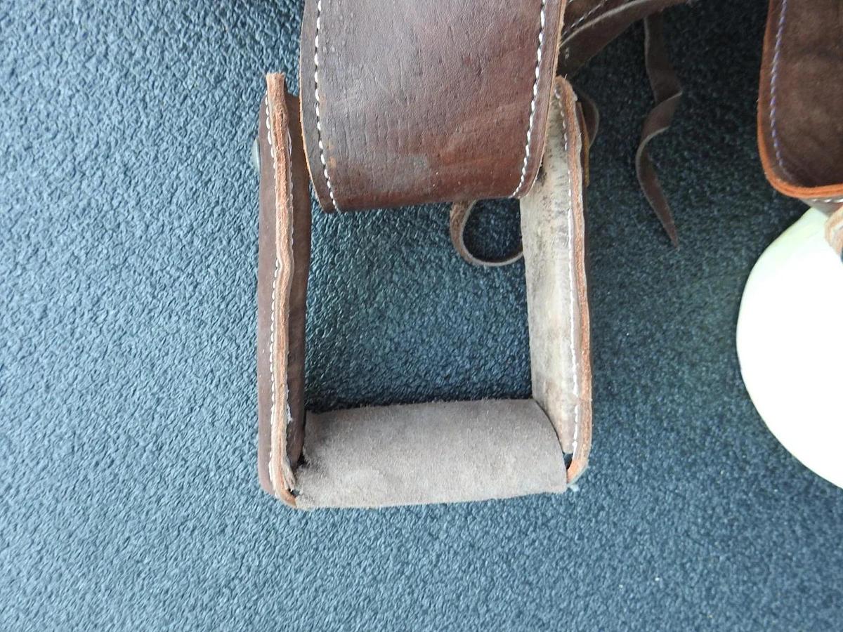 Round Cantina Charra Chair Mexican Leather Horse Saddle