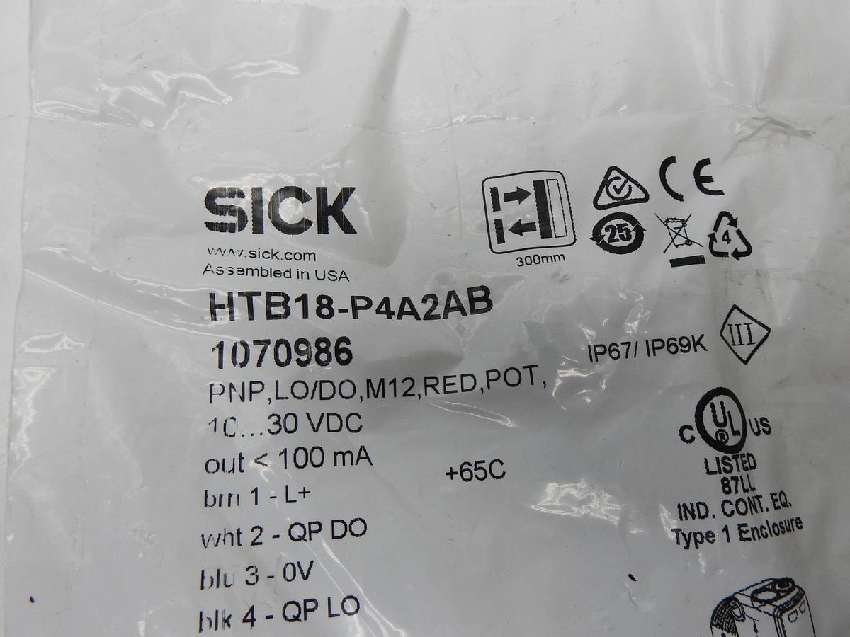 OEM SICK 1070986 HTB18-P4A2AB Photoelectric sensors H18 Sure Sense GENUINE NEW