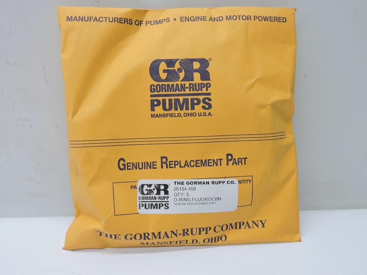 (3 pk) Gorman-Rupp 25154-458 – O-RING FLUOROCBN - Genuine NEW!