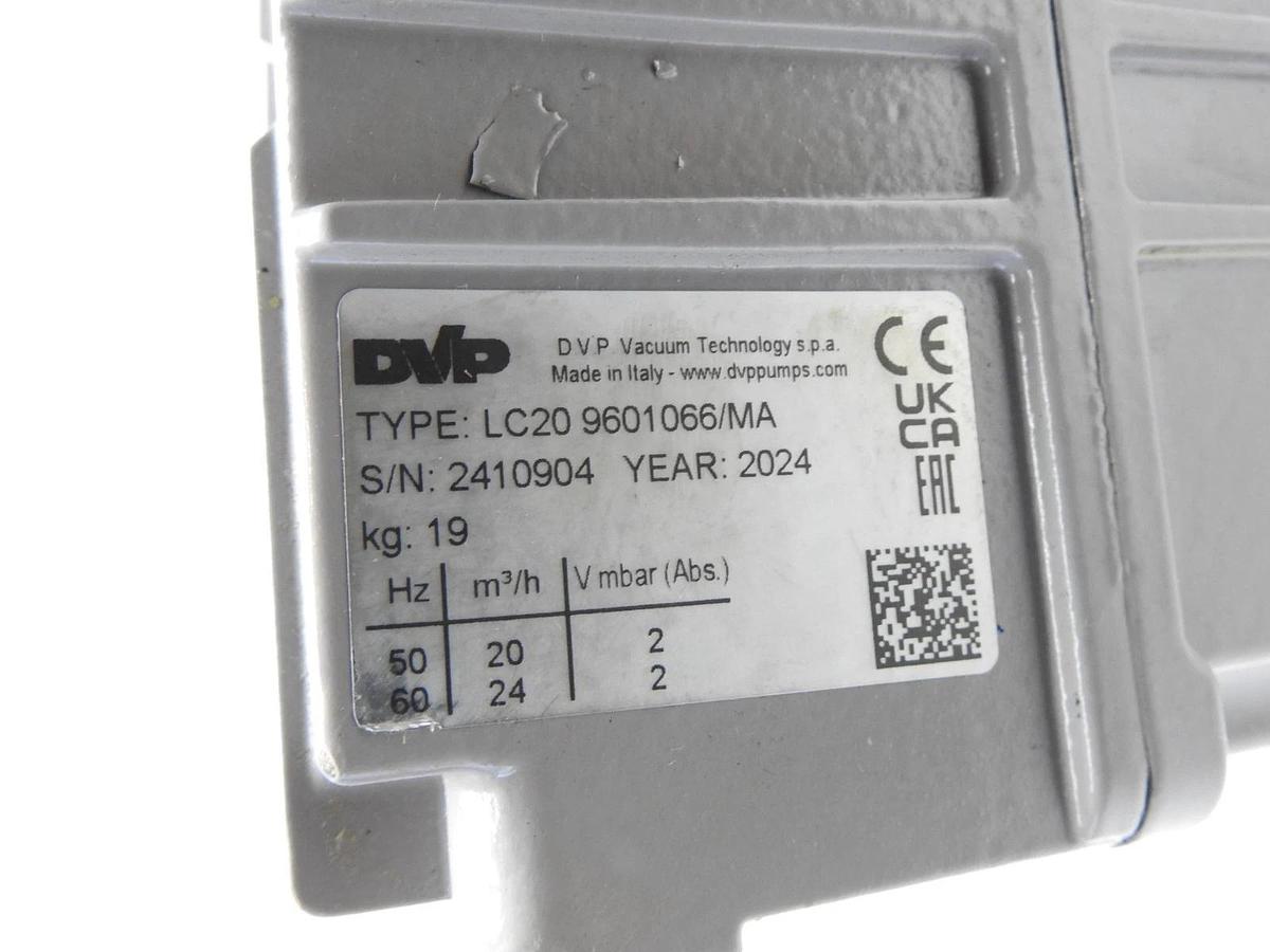 DVP LC 20 MA Lubricated Rotary Vane Vacuum Pump 9601066/MA