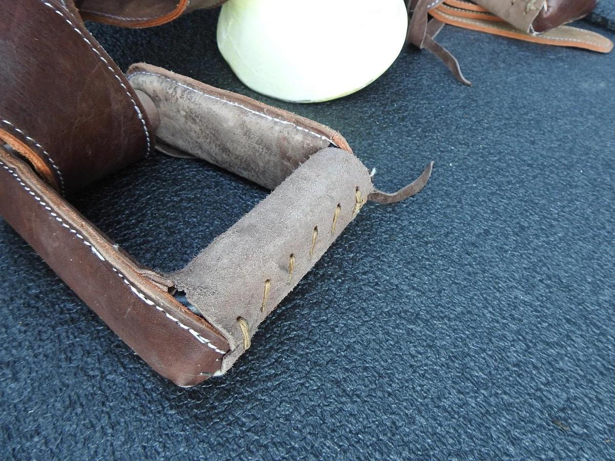 Round Cantina Charra Chair Mexican Leather Horse Saddle