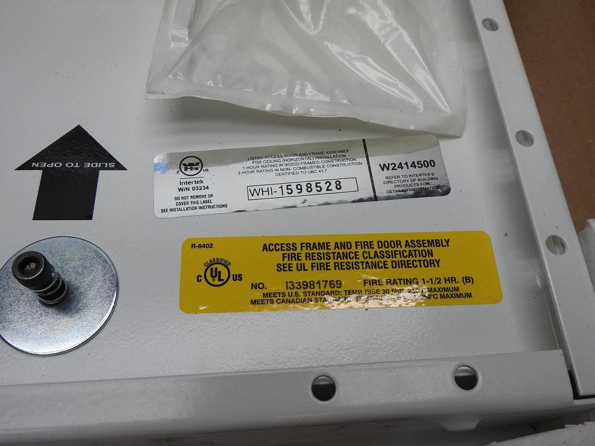 Intertek 12" x 12" Access Frame & Fire Door Assembly W2414500 - NOB NEW!