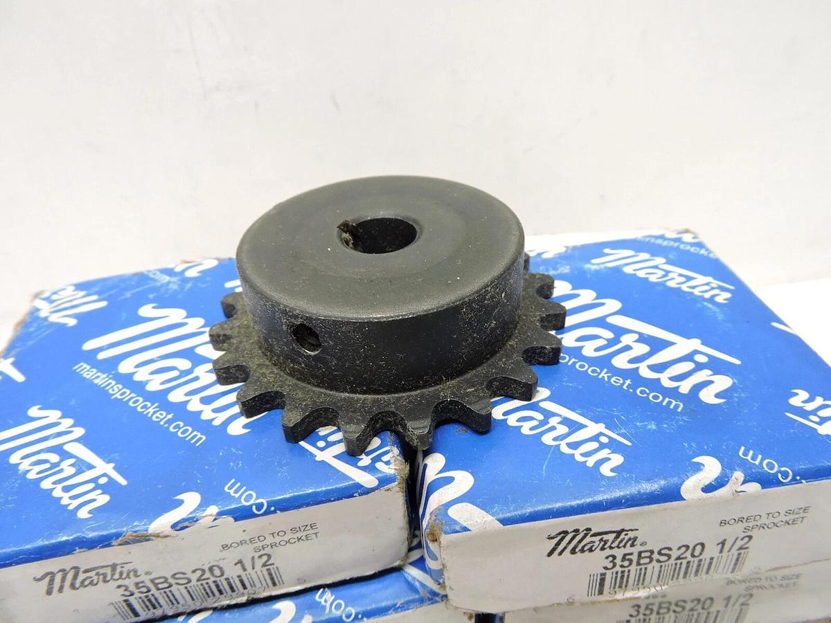 (Lot of 6) - NEW MARTIN 35BS20 1/2 SPROCKET, 1/2" BORE, 35BS20-1/2