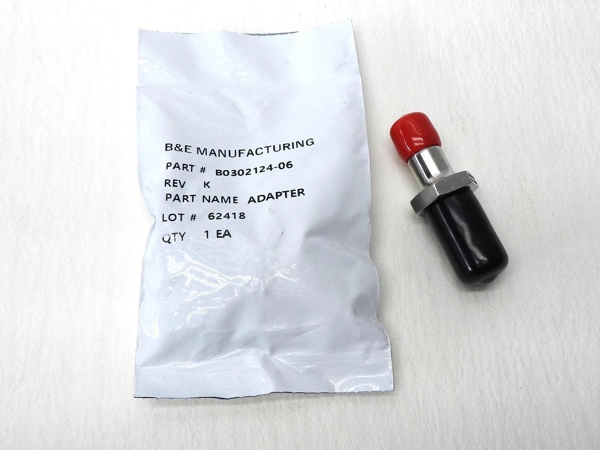 B&E Manufacturing B0302124-06 Bulkhead Adapter Bombardier Challenger 300 - NEW!
