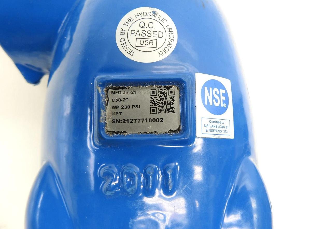 Bermad C30-2" WP 230 PSI NPT Air Valve - NEW!