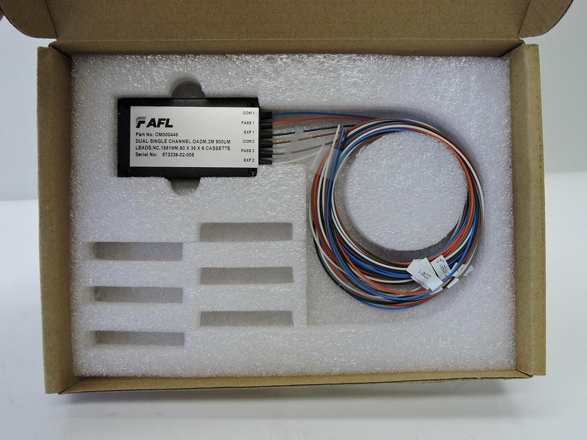 FAFL CM000448 Dual Single Channel OADM 2m, 900u LEADS, 1551NM 60x35x6 Cassette