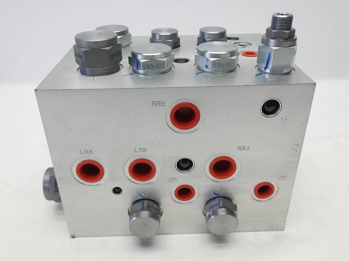Genie 1276750GT Hydraulic Manifold Traction, 4WD Bucher Hydraulics - OEM NOB NEW