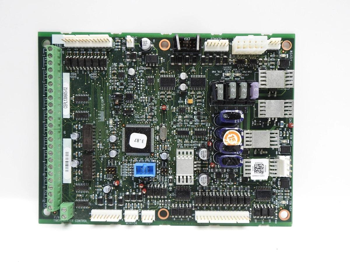 Taylor 070514 Control Board Main Timer/Heater C804, C801, C803, F802, P802 -READ