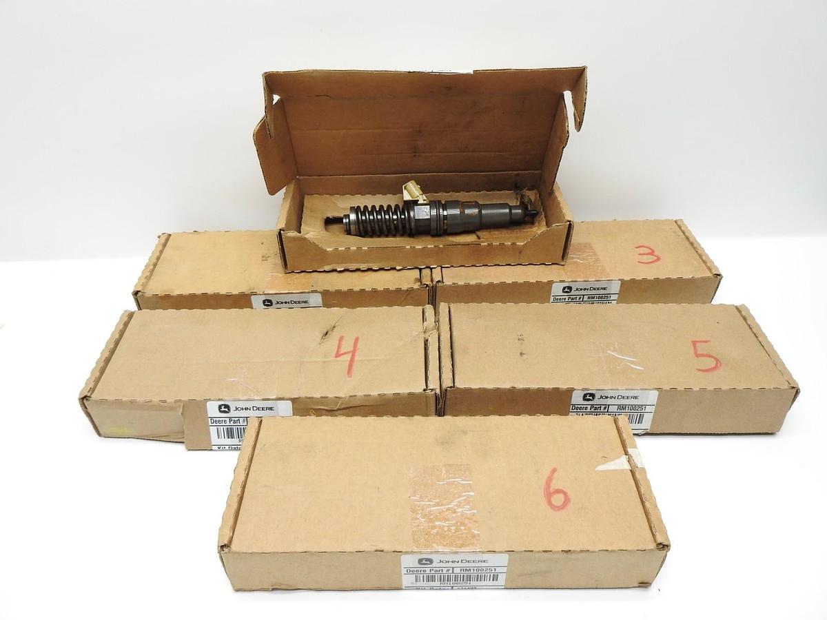 Lot of 6 - (CORES) John Deere RM100251 Elect Unit Injectors SE501959