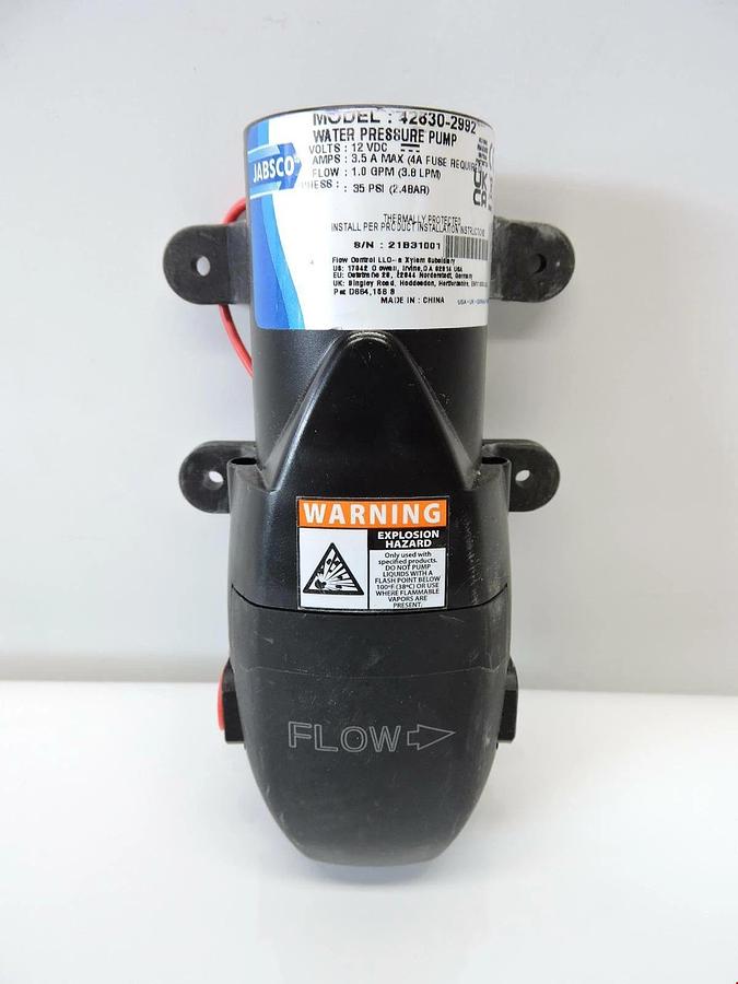 Jabsco 42630-2992-P Automatic Water System Pump & Manual Demand Pump - NEW