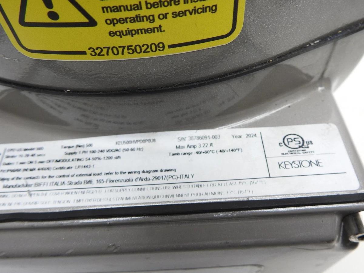 EMERSON Keystone EPI2-US Model 500 Electric Actuator KEU500HVPD0P0U8 EPI-2 EPI