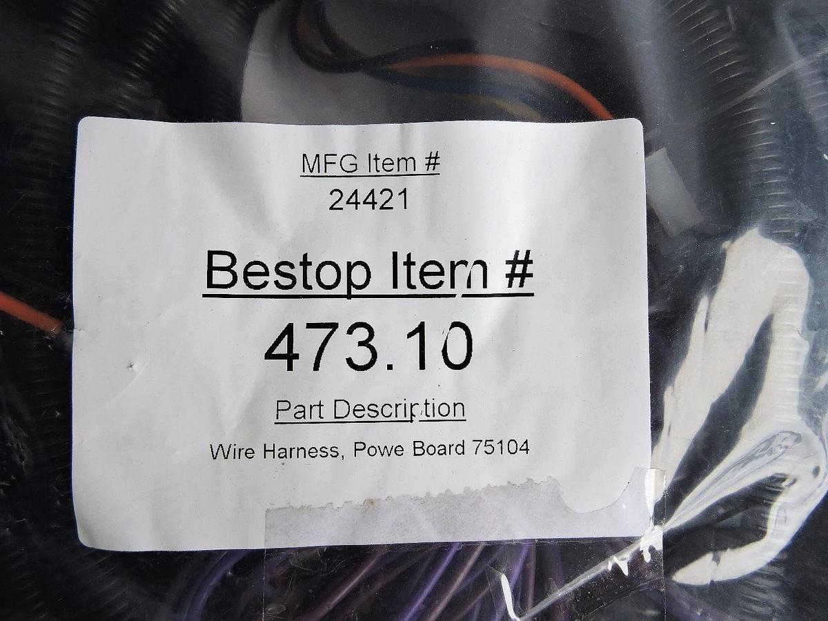 Bestop 47310 WIRING HARNESS MFG Item #: 24421 for Powerboard/Powerstep