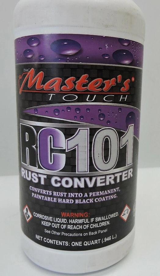 (2 BOTTLES) - The Masters Touch RC101 Rust Converter 2 ONE QUART .946 L Bottles