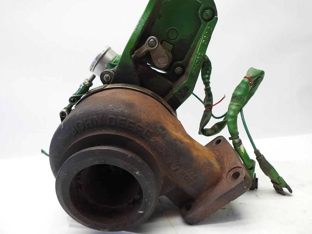OEM John Deere RE535243 Turbocharger, 12Volts Turbo w/ Actuator DZ108162 Genuine