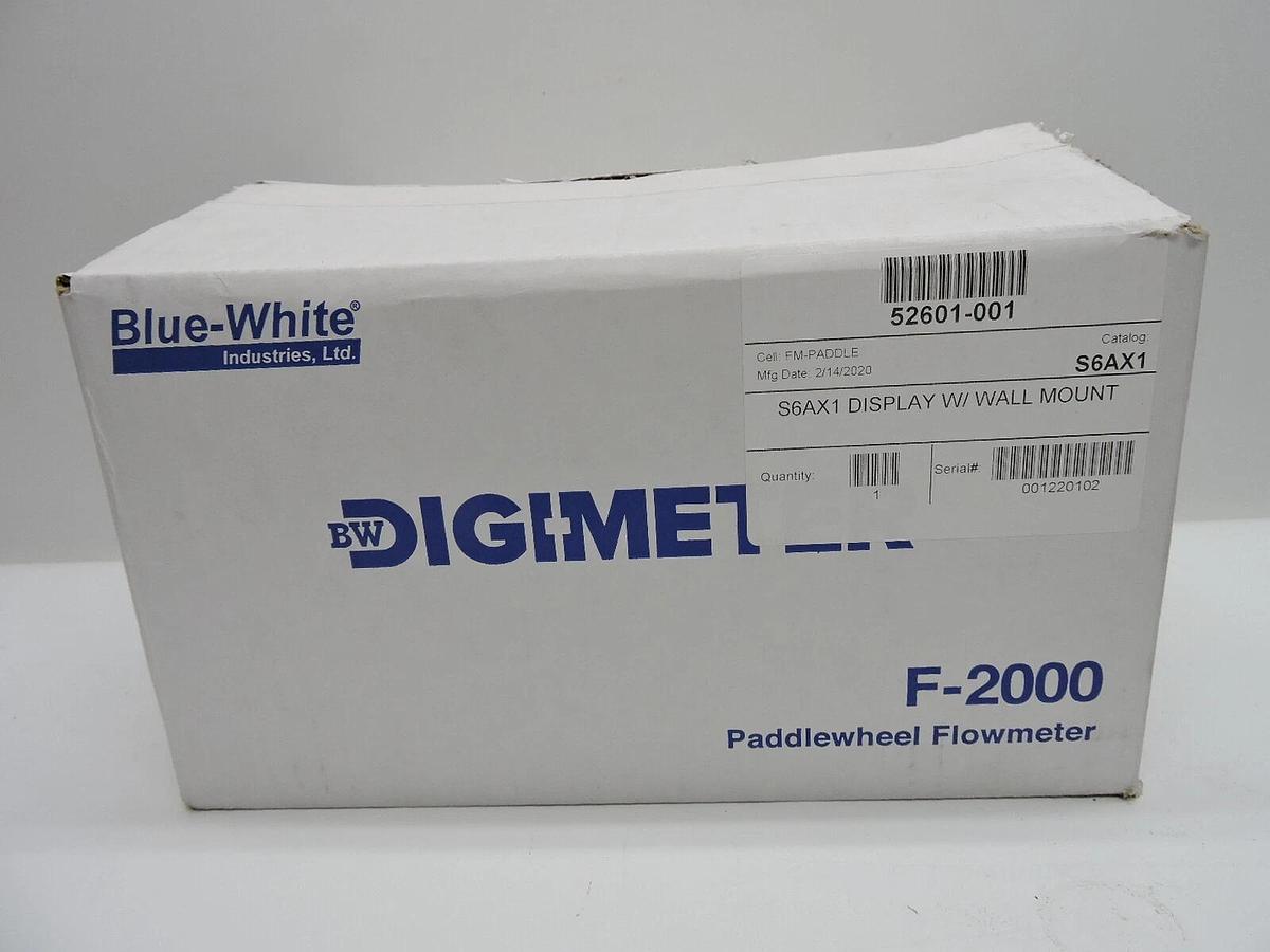 Blue-White S6AX1 Display w/ Wall Mount 52601-001 S6A Chemical Feed Display NEW!