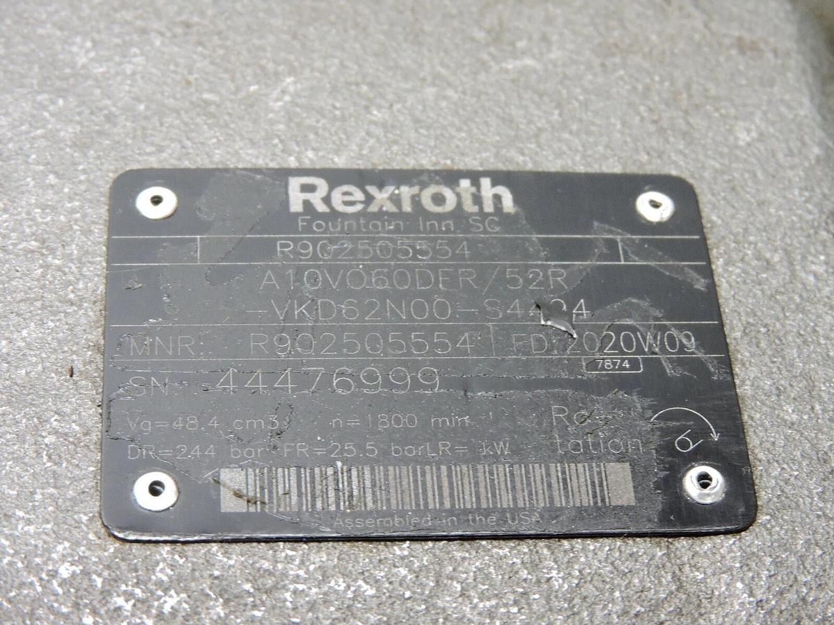 Rexroth R902505554 A A10V O 60 DFR /52R-VKD62N00 -S4494 A10VO AXIAL PISTON Pump